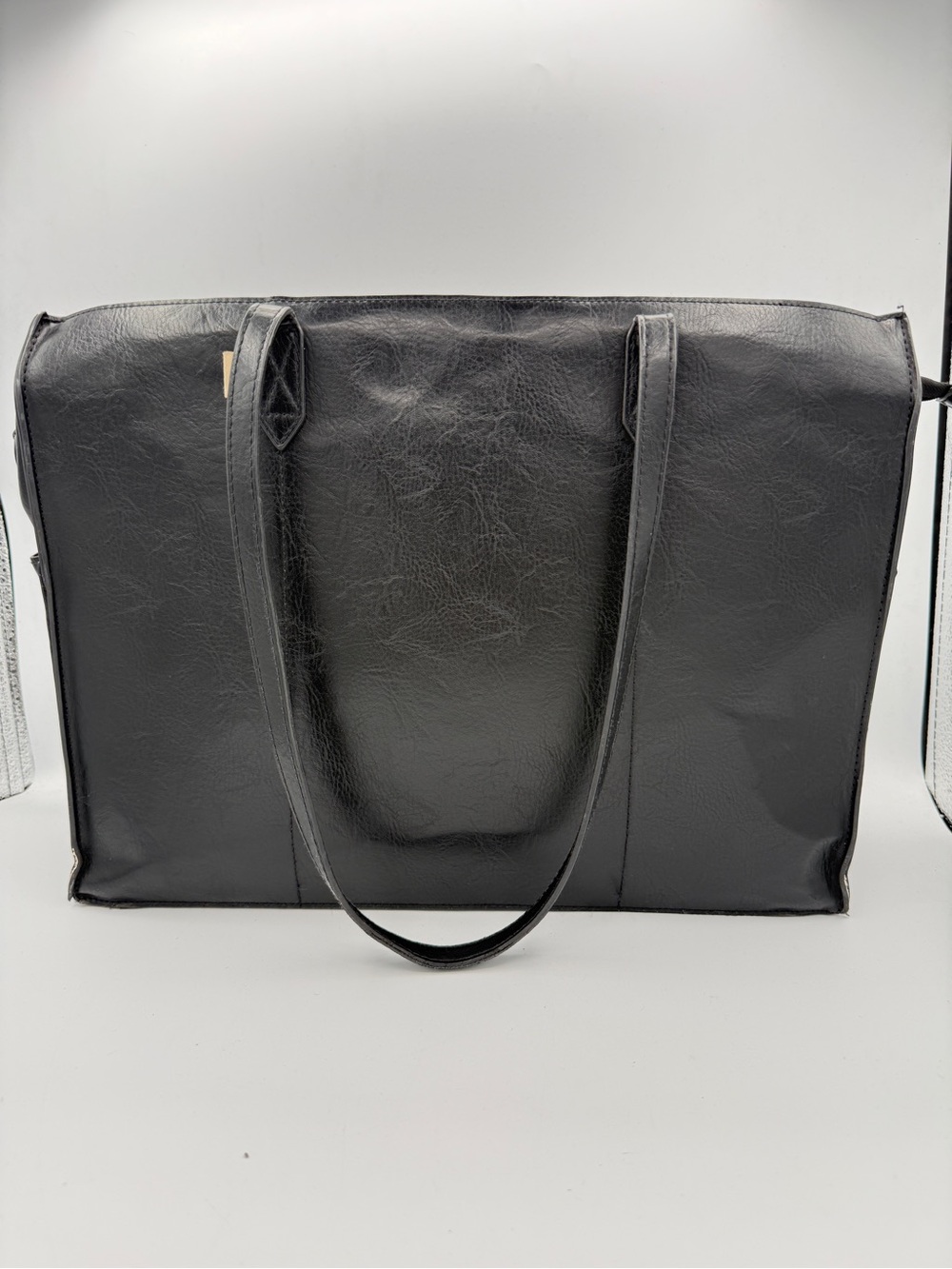 Beis Work Tote With Tablet Travel Laptop Black Minimalist